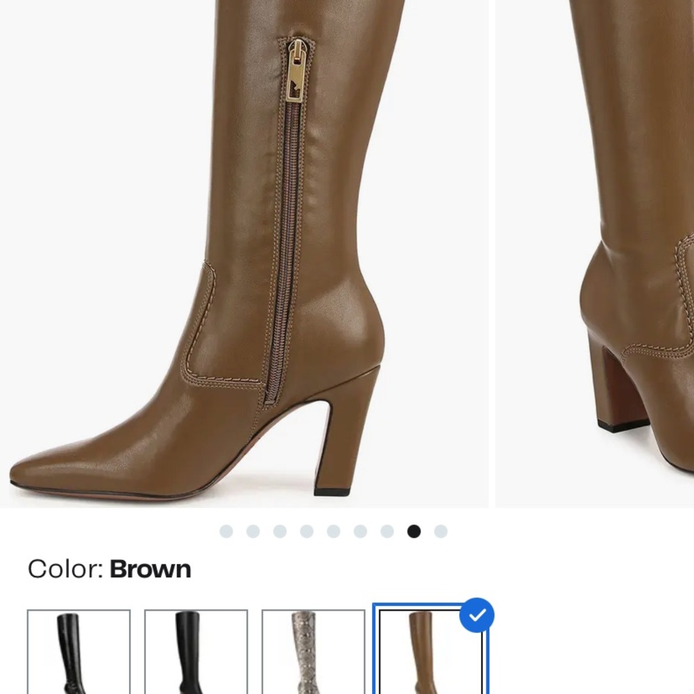 ❤️💕NWT Franco Sarto Brown Heeled Boots - Picture 6 of 8